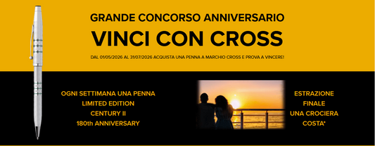 Concorso anniversario Vinci con CROSS