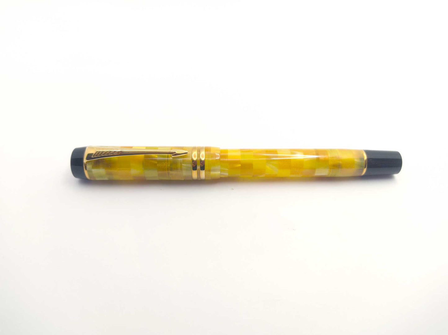 Penna Roller Parker Duofold Mosaic Giallo