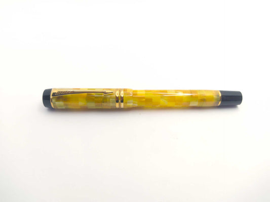 Penna Roller Parker Duofold Mosaic Giallo
