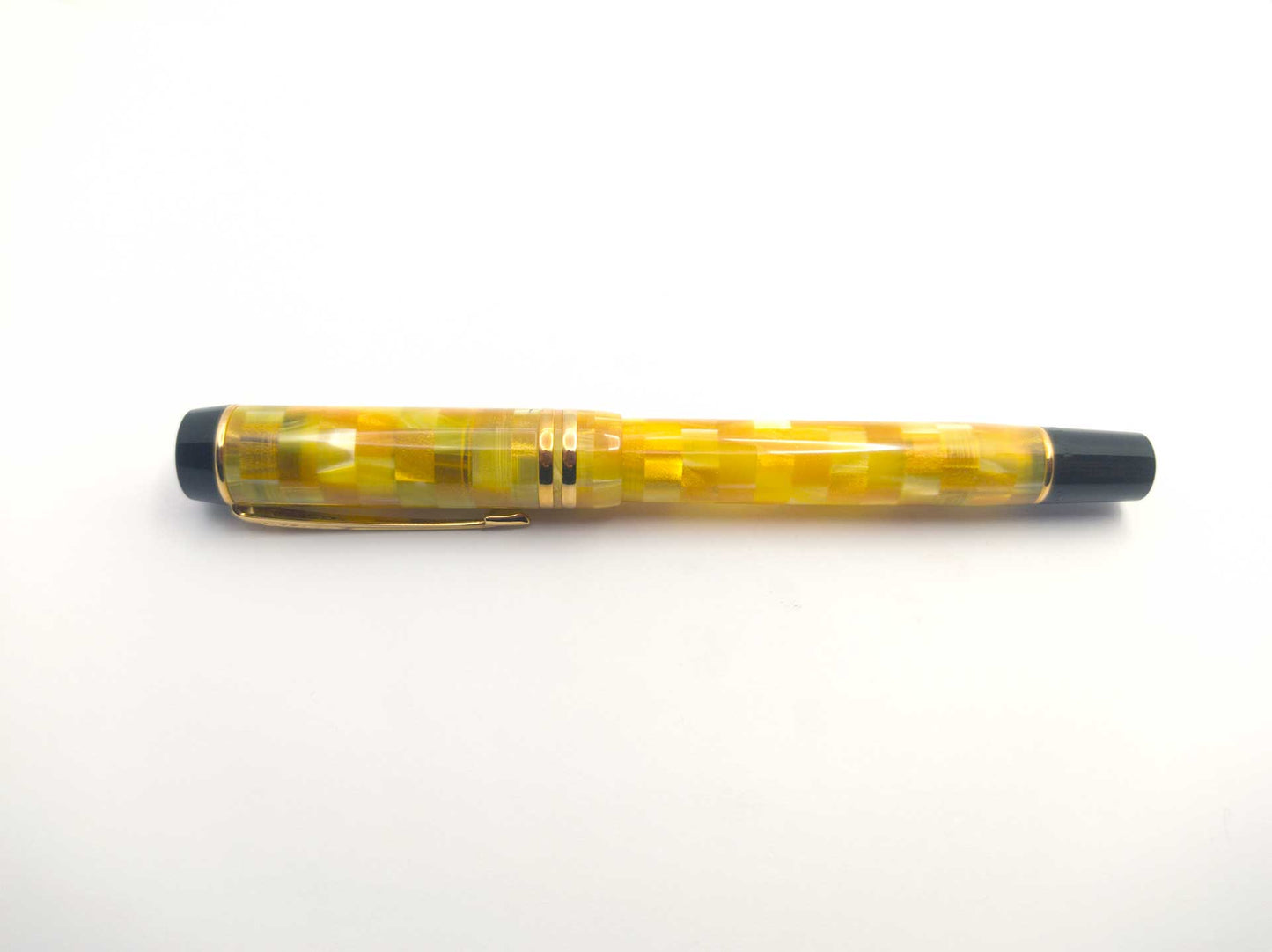 Penna Roller Parker Duofold Mosaic Giallo