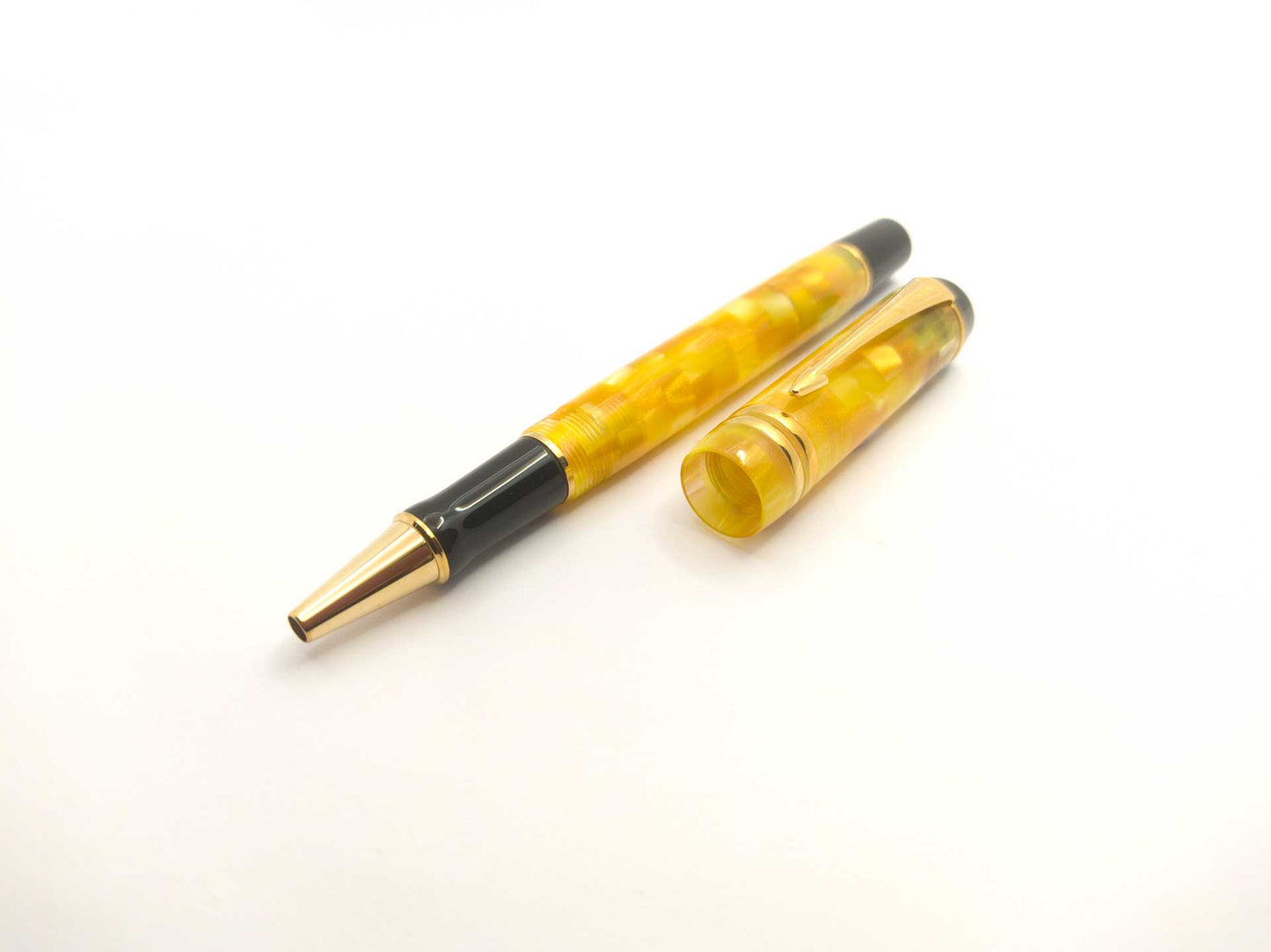 Penna Roller Parker Duofold Mosaic Giallo