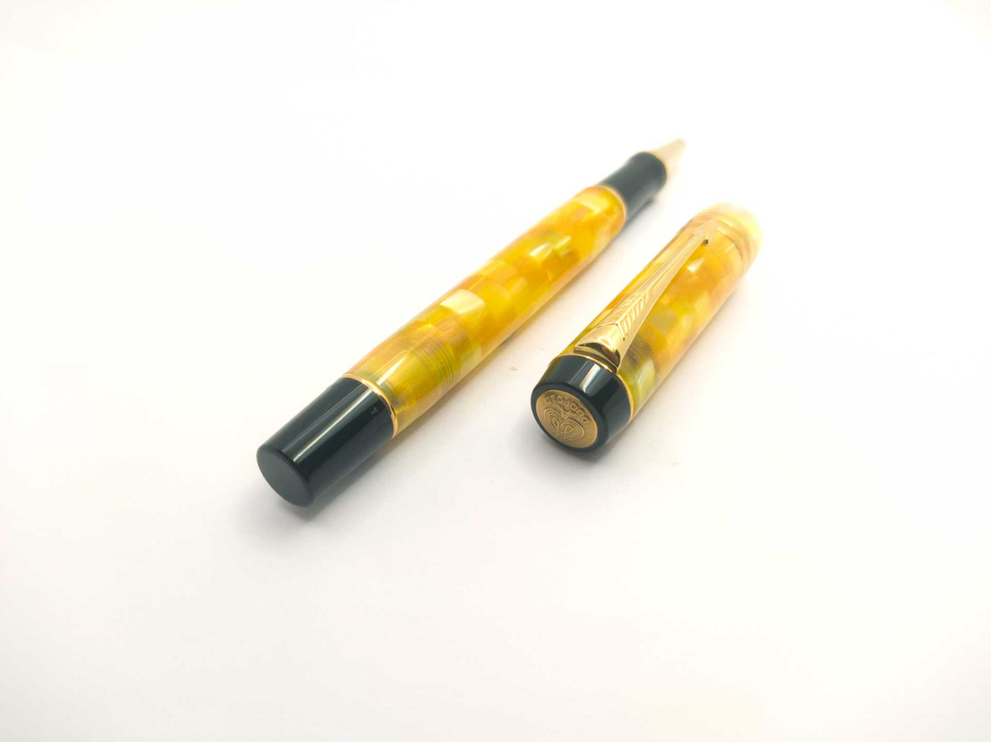 Penna Roller Parker Duofold Mosaic Giallo