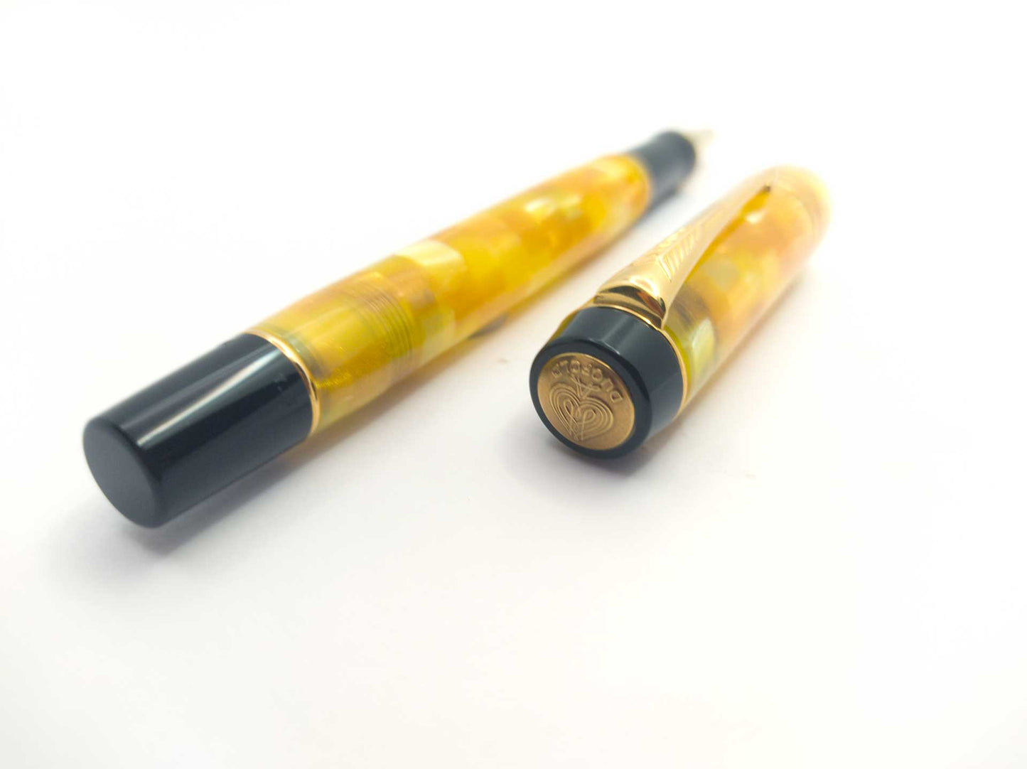 Penna Roller Parker Duofold Mosaic Giallo